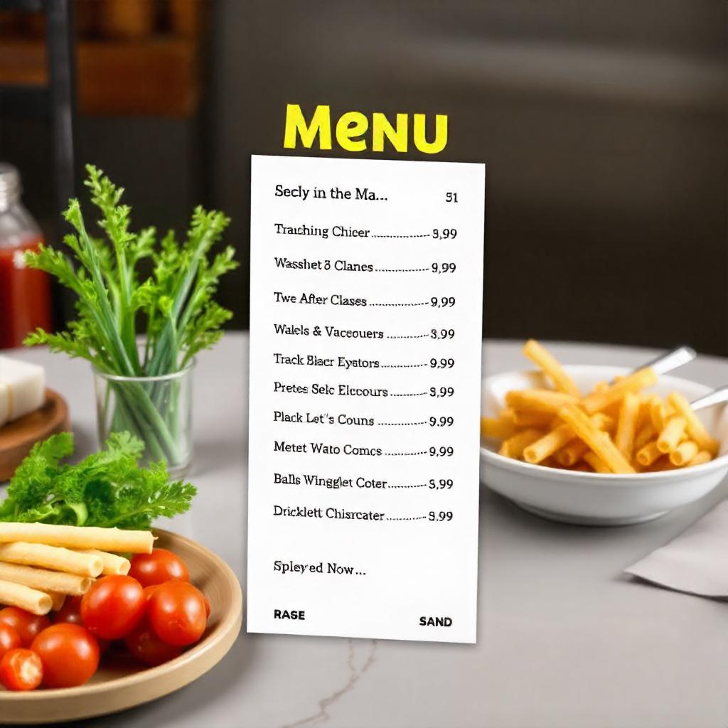 Digital Menu