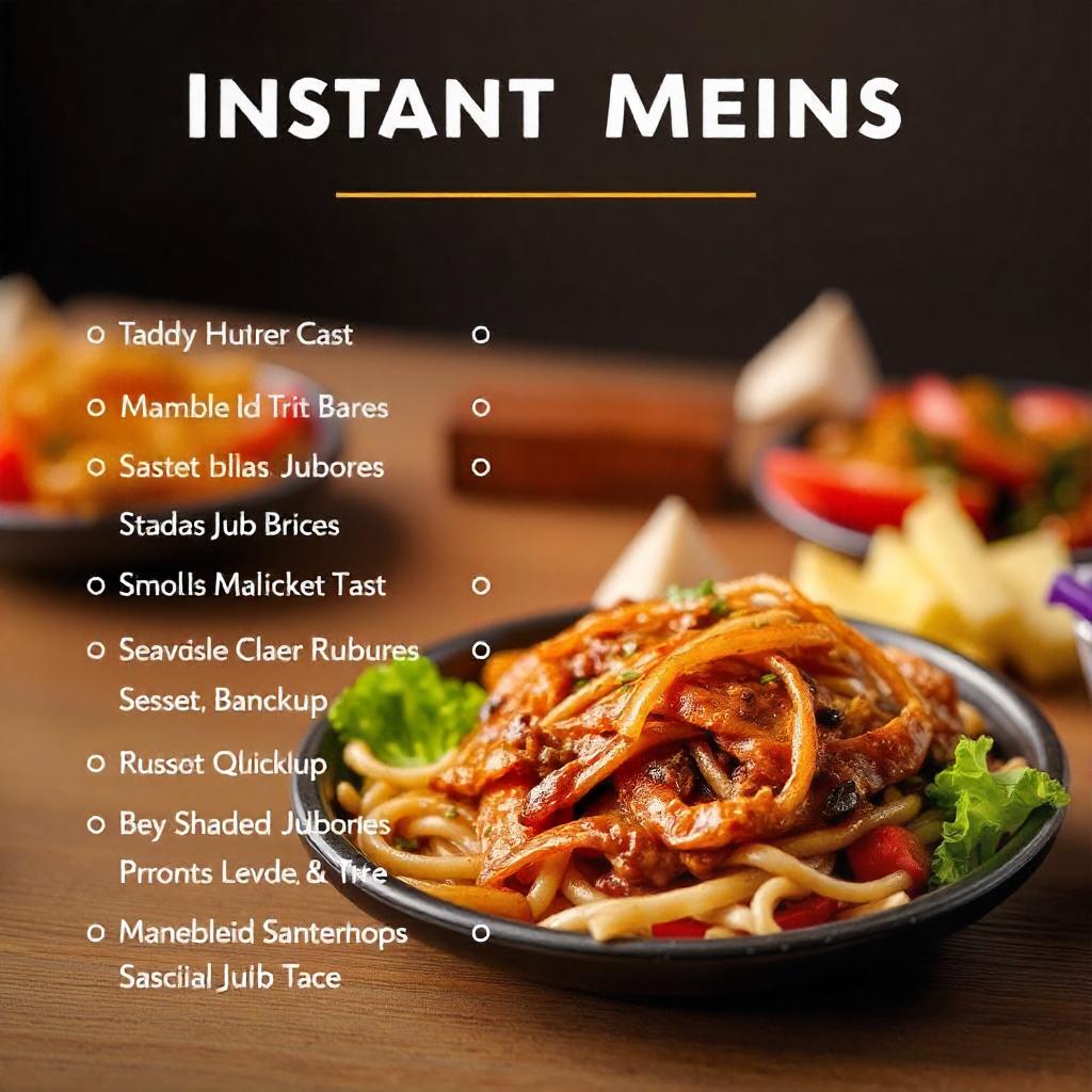 Digital Menu